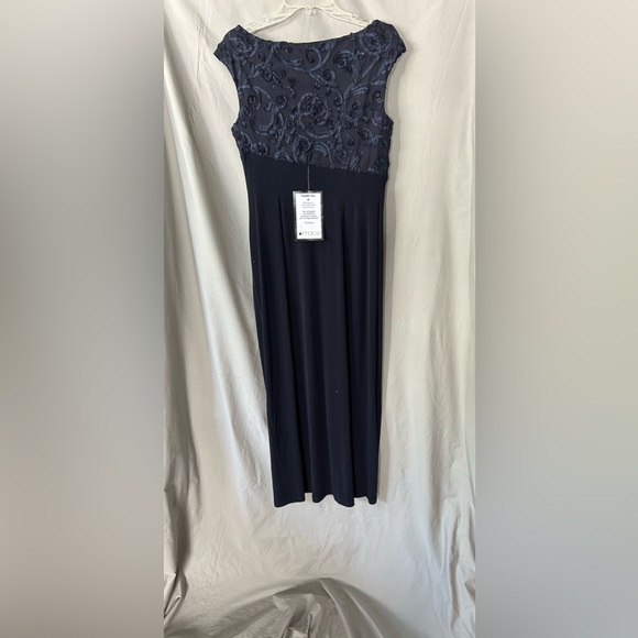 Connected Apparel Womens Textured Ruched Semi-Formal Dress - Picture 4 of 12